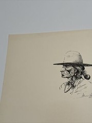WILLIAM LEE HILL DRAWING FAMOUS NATIVE AMERICAN INDIAN PORTRAIT TRIBAL LISTED