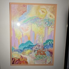 Ray Briesemeister Signed Original “Mystique” Framed Mixed Media Painting 18×14
