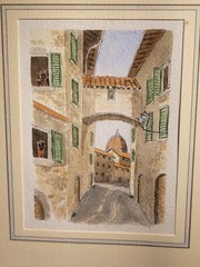 Matted and Framed Original Watercolor Florence „Duomo“ By Ben Clark