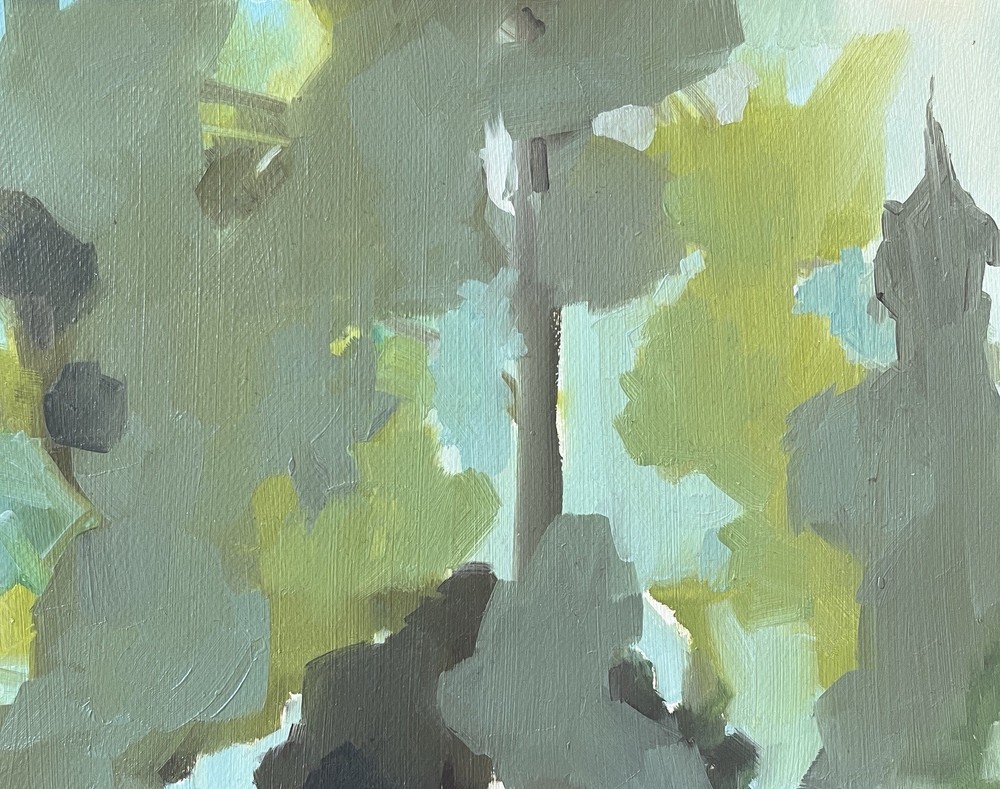 Contemporary Oil Abstract Landscape Original Painting Signed Collect Fine Art