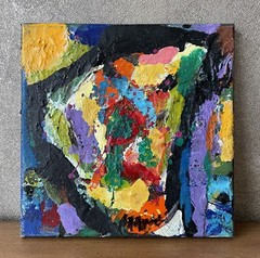 Rolf Gjedsted 1947-2022 Abstract Art Composition Modern Colorful Copenhagen