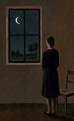 Gertrude Abercrombie Signed Oil Painting on Canvas 16×24 in Surrealism .