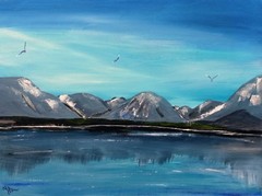 Art, Painting, „Frozen Lake 2″ – giclee on canvas 12″ x16“ Yelena Berzon