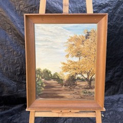 Original oil painting. Oil on board. Signed by artist D.L 24”-19.5” In framed