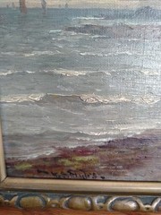 Antique Framed Oil on Canvas Painting Signed W.S Myles