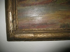 Landscape Carriage House Signed San Diego Listed Artist Violet Beck O/C 1938