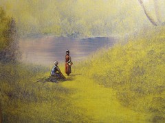 Donald A. Gibbs Oil on Canvas Landscape Painting 16″x20″ (21″x 25″ framed)