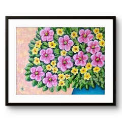 Hand Painted Floral 12×9 Original Expressionist Painting Paper