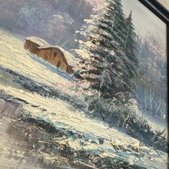 Jamison Winter Landscap Oil Painting Signed