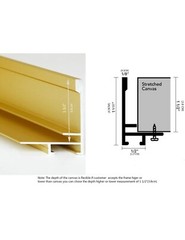 DIY Metal Floating Frame for 18X24“ Canvas Painting Art,1 1/2″(3.8cm) Depth,…