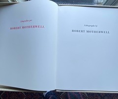 Robert Motherwell 27 Lithographs 3 Poems Octavio Paz poet Ed 196/750 (Picasso)sc