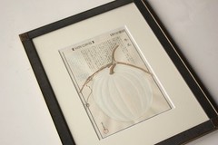 Fujio Kawagishi “ Winter Melon “ Miniature Painting Autograph H 22 x W 17.7 in