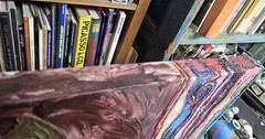Painting By Cuban American Artist Jose Acosta. „Red Table“ 43 3/4″ X 31 1/2″