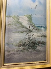 S Melton „Seaside With Gulls Scene“ Oil On Canvas Painting – Signed And Framed
