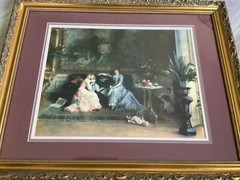 Listed Artist Gustave Léonhard De Jonghe”3 generations” (1829-1893)ornate frame