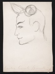 Carlos Conte acteur actor theatre Paris portrait drawing design van Caulaert