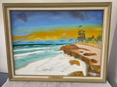 DARRIN REAGAN TWICE SIGNED ART CANVAS SON OF WILLIE REAGAN HOF HIGHWAYMEN COA