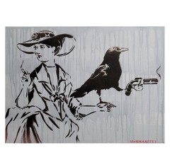 Savannah Georgia Art, crow art, bird art, southern gothic painting