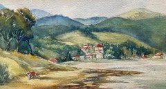J. THOMPSON BRITISH WC „AUSTRIAN LAKE SCENE“ 1970