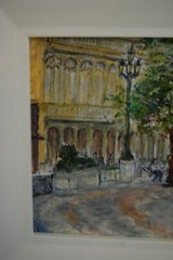 VTG SIGNED OIL FRAMED VIEW OF EL PRADO BLVD OLD HAVANA, CUBA ARTIST: HECTO VIDAL
