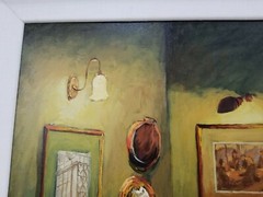 VIKTOR SHVAIKO.  Oil on canvas original painting. Titled „Green Velvet“. 