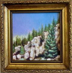 Jemez Mountains New Mexico Original Landscape Painting Framed Southwest Art