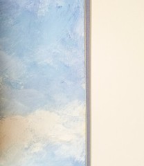 Large Landscape Painting 28″ X 36 1/2″ Gouache Matted Impressionism Schroeder