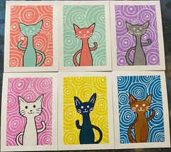 ACEO Original Cat Kitty Kitten Pet Miniature Painting Animal Art OneCraftyLady