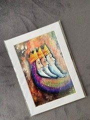 Puerto Rico. Reyes Magos. Litography by M. Ortiz