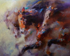 Herd of horses by Aziz Sulaymanov, 2024