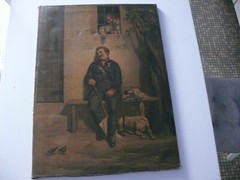 Vintage Picture Gallows Humor 1873 Art Print on Canvas Tapped Wooden Frame Approx 100