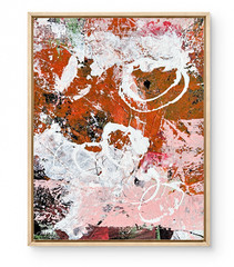 Abstract Art „Discovery“ Original Acrylic 11×14 inch Painting on Gallery Paper