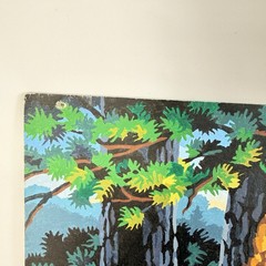 Evening River Cabin & Adirondack Chairs Paint By Numbers Painting 2011 Completed
