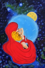Art, Painting,“Dance between The Stars“ – Giclee on Canvas 22″x33″ Yelena Berzon