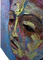 ORIGINAL OIL█PAINTING VINTAGE IMPRESSIONISM█ART REALIST SIGNED█ABSTRACT OUTSIDER