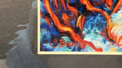 Susan Benay „Pele’s Dream“ Signed Art Print Hawaii Colors on Fire Matted 11×14