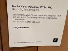 Martha Walter (1875 – 197) AMERICAN OIL – SIGNED NUMBERED TITLED STAMPED