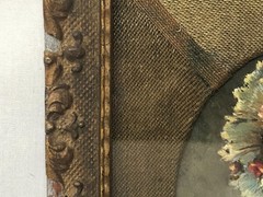 Antique Hand Painted and Signed Women’s Portrait in Original Frame.