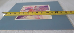 Watercolor Gouache Board Matted Original by Don Trout „A Collision of Shapes“