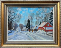 Thomas Albert Stone (Canadian 1894-1978) : Coming Home, Oil On Canvas , Signed