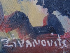 Original Zivanovits ABSTRACT COLOR STUDY Portrait 1 oil 2017