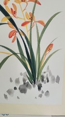 Chinese painting of orchids