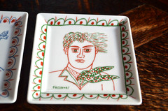 ALEKOS FASSIANOS L‘ ESPRIT DE L‘ UNION PAIR OF PORCELAIN PLATES NUMBERED