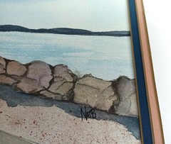 National Harbor Water Color – Pencils – Pens SIGNED 2009 Original Art Drawing
