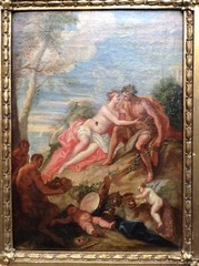 18th CENTURY GREAT ITALIAN OLD MASTER OIL – ARIADNE & BACCHUS ISLAND OF NAXOS