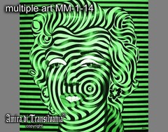 Marilyn Monroe Portrait Optical Painting Artist Contemporary Pop Art Portraiture