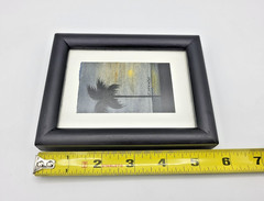 Beach Palm Sunset/Sunrise Mini Watercolor Painting Original Z. Manisa 5.5″x4.25″