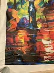 Title: „Leonid Afremov COUPLE UNDER ONE UMBRELLA“ : 72″ x 48 Limited Edition ￼