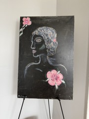 Original Handmade Wall Art Decor Painting On Stretched Cotton Canvas 24″x 36″