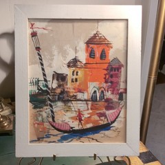 Mid-Century Modern Italian Art Original,Set Of 2 , By Rizzo Caletti, Cert. Incl.